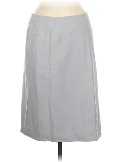Pre-owned Boss By Hugo Boss Wool Skirt In Gray