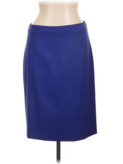 Pre-owned Boss By Hugo Boss Wool Skirt In Purple