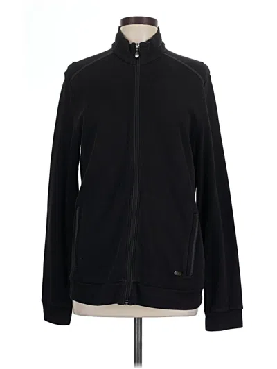 Pre-owned Boss By Hugo Boss Zip Up Hoodie In Black