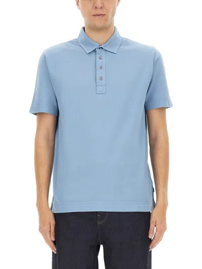 HUGO BOSS BREATHABLE COTTON POLO WITH BUTTONED PLACKET
