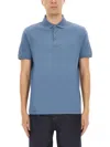 Hugo Boss Boss Cotton Polo In Blue