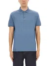 Hugo Boss Boss Cotton Polo In Blue