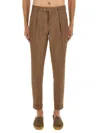 Hugo Boss Boss Trousers In Brown