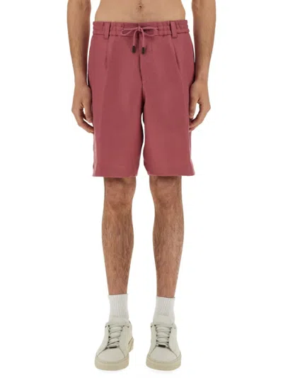 Hugo Boss Boss Short Lpeetlplrdss252 In Pink