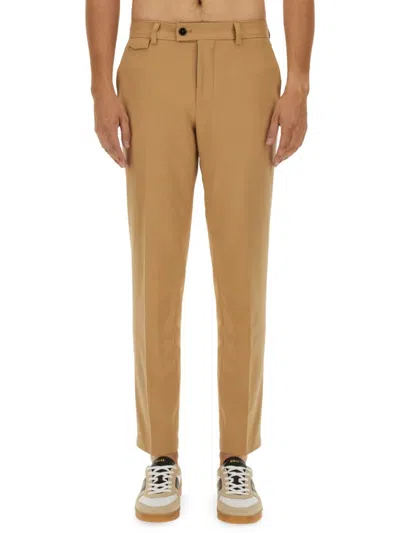 Hugo Boss Boss Camel Regular Fit Pants In Beige