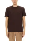 Hugo Boss Boss "l-tesar 14" T-shirt In Brown