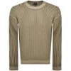 Boss Casual Boss Agolan Relaxed Fit Knit Jumper Beige In Sand