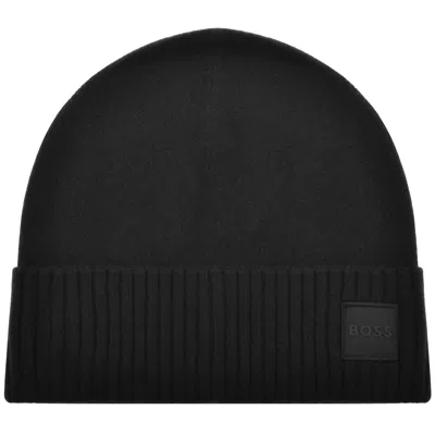 Boss Casual Boss Akaio Wool Blend Beanie Black