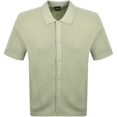 Boss Casual Boss Akepalo Knit Polo Shirt Green