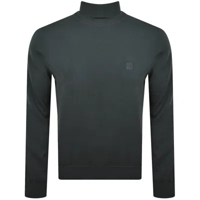 Boss Casual Boss Akiro Knit Jumper Green