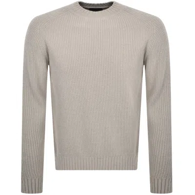 Boss Casual Boss Amarson Knit Jumper Beige