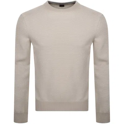 Boss Casual Boss Amercury Knit Jumper Beige