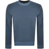 BOSS CASUAL BOSS AMERCURY KNIT JUMPER BLUE