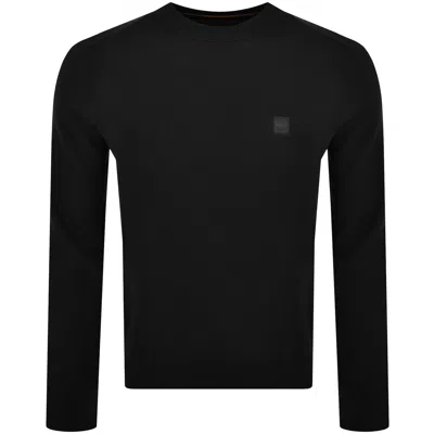 Boss Casual Boss Anion Knit Jumper Black