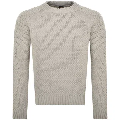 Boss Casual Boss Armstrong Wool Knit Jumper Beige