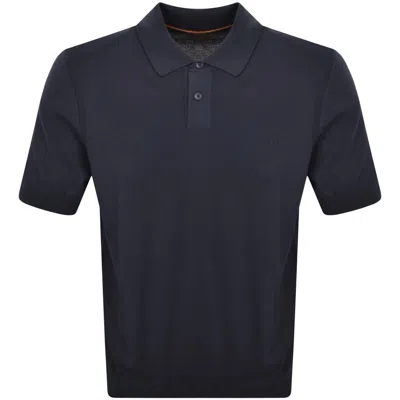 Boss Casual Boss Asac P Knit Polo T Shirt Navy