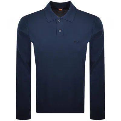 Boss Casual Boss Asac Polo Knit Jumper Blue