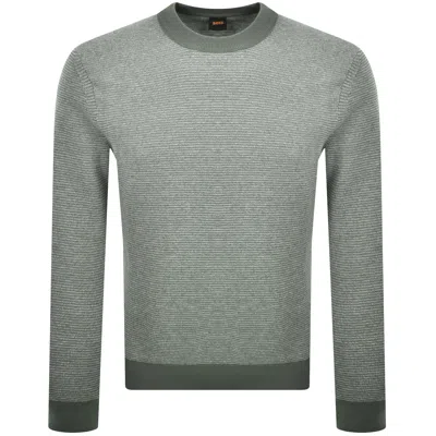Boss Casual Boss Aspoki Knit Jumper Grey In Gray