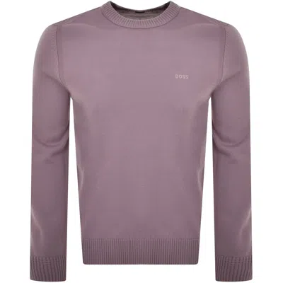 Boss Casual Boss Avac Knit Jumper Purple
