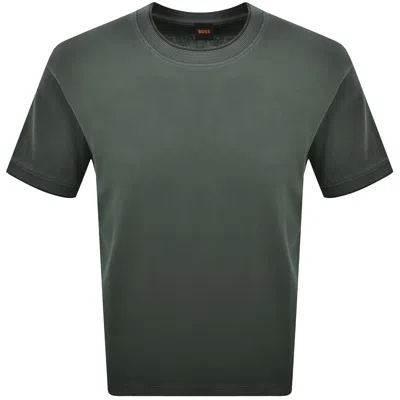 Boss Casual Boss Casts T Shirt Dark Green