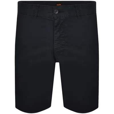 Boss Casual Boss Chino Slim Shorts Dark Blue In Black