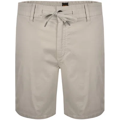 Boss Casual Boss Chino Slim Shorts Grey In Gray