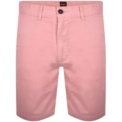 Boss Casual Boss Chino Slim Shorts Pink