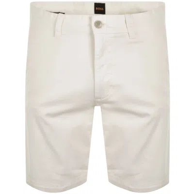 Boss Casual Boss Chino Slim Shorts White