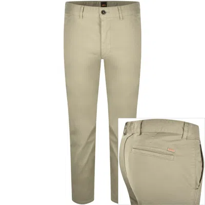 Boss Casual Boss Chino Slim Trousers Beige In Sand