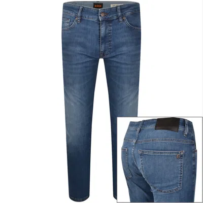 Boss Casual Boss Delaware Slim Fit Jeans Mid Blue