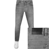 BOSS CASUAL BOSS DELAWARE SLIM FIT MID WASH JEANS GREY