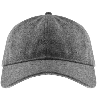 Boss Casual Boss Derrel Wool Cap Dark Grey In Gray
