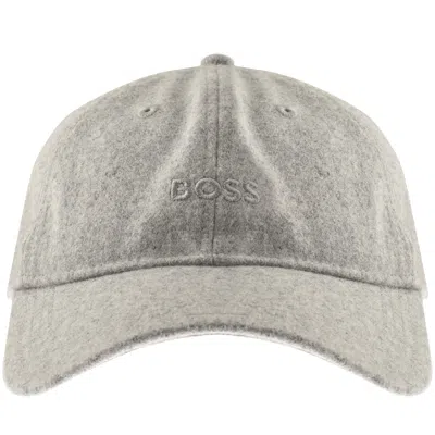 Boss Casual Boss Derrel Wool Cap Light Grey In Gray