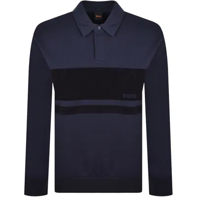 Boss Casual Boss Frost Tape Sweatshirt Dark Blue