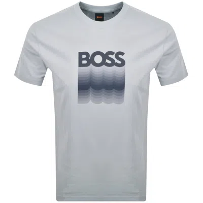 Boss Casual Boss Insignia T Shirt Light Grey In Gray