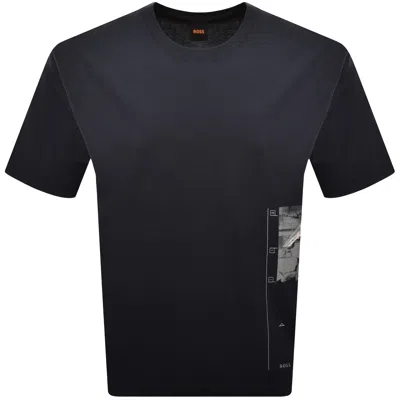 Boss Casual Boss Journey T Shirt Dark Blue