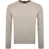 BOSS CASUAL BOSS KANOVANO KNIT JUMPER BEIGE