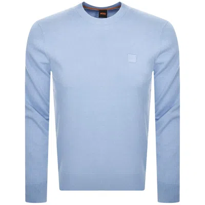 Boss Casual Boss Kanovano Knit Jumper Blue