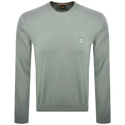 Boss Casual Boss Kanovano Knit Jumper Green