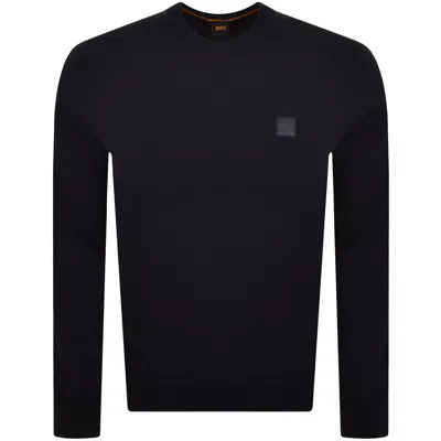 Boss Casual Boss Kanovano Knit Jumper Navy In Multi