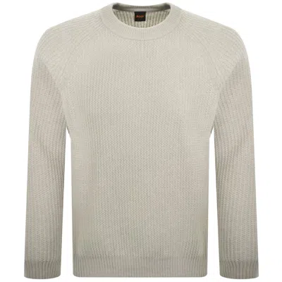 Boss Casual Boss Kepler Knit Jumper Beige