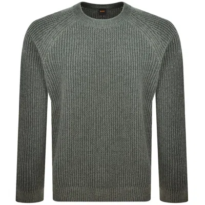 Boss Casual Boss Kepler Knit Jumper Green