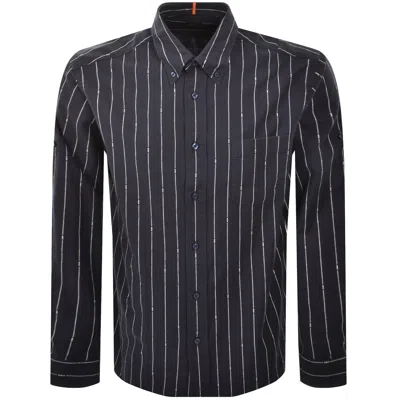 Boss Casual Boss Lambey 2 Long Sleeved Shirt Navy