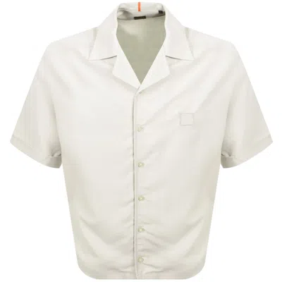 Boss Casual Boss Lapisy Relaxed Fit Shirt Beige In Sand