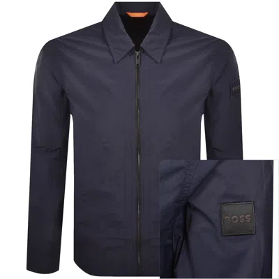 Boss Casual Boss Leejay 1 Overshirt Navy In Blue