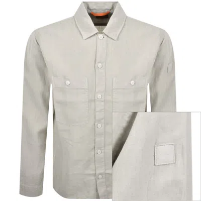 Boss Casual Boss Locky 2 Linen Overshirt Beige