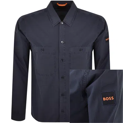Boss Casual Boss Locky 2 Overshirt Navy In Blue