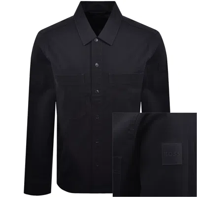 Boss Casual Boss Locky 4 Overshirt Dark Blue In Navy