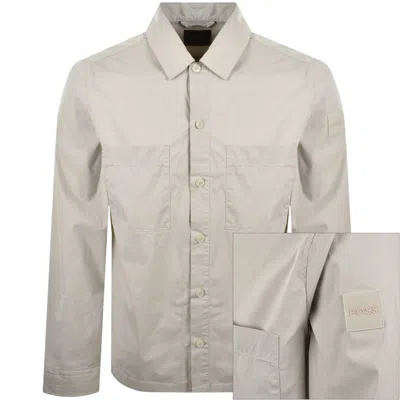 Boss Casual Boss Lockyo Overshirt Grey In Gray