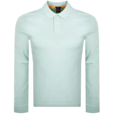 Boss Casual Boss Long Sleeve Passerby Polo T Shirt Green